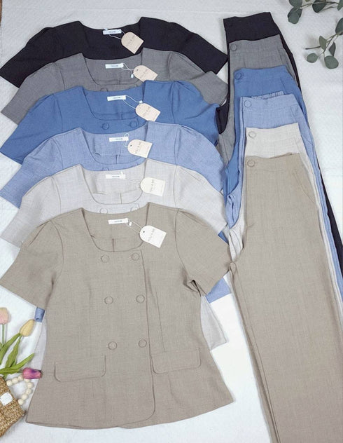 Two Piece Double Breasted Tailored Suits